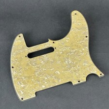 1990s Fender Custom Shop USA Telecaster 8-Hole Aged White Pearloid Pickguard