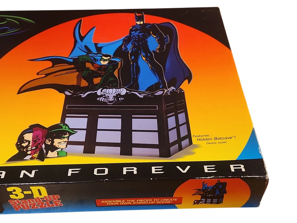 Batman Forever Rompecabezas 3D Milton Bradley 1995 4524-2 Acertijo Dos Caras NUEVO SELLADO Foto 3 de 4