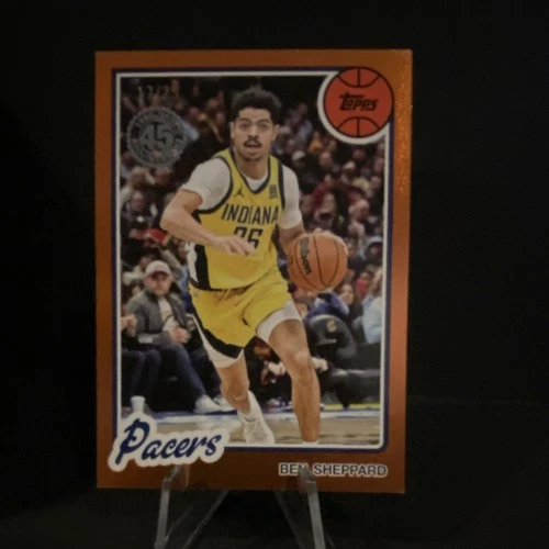 2025 Topps Basketball Orange Holo Foil Ben Sheppard #80BK-16
