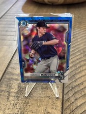Emerson Hancock Rookie 2021 Bowman Chrome Sapphire BCP-78 Seattle Mariners. A33