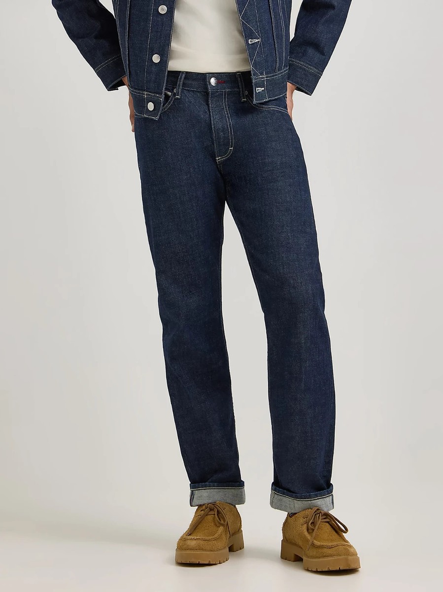 Lee x Paul Smith 101 Rider Men's Selvedge Denim Jeans in Rinse