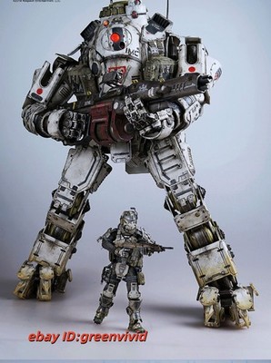 In Stock 3A ThreeZero 1/12 Titanfall Atlas Figure Exoskeleton Mecha With Pilot