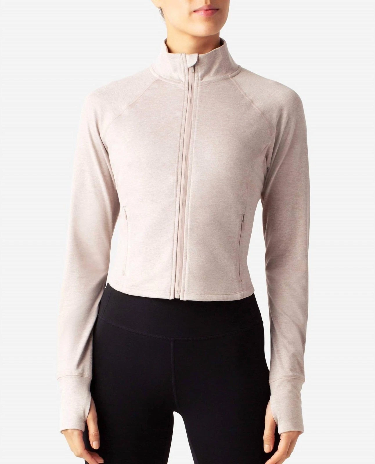 Danskin Heather Cropped Melange Jacket Atmosphere Heather
Opens in a new window or tab