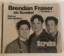 Scrubs Zack Braff Sarah Chalke Brendan Tv Series Print Ad Advertisement TPA30