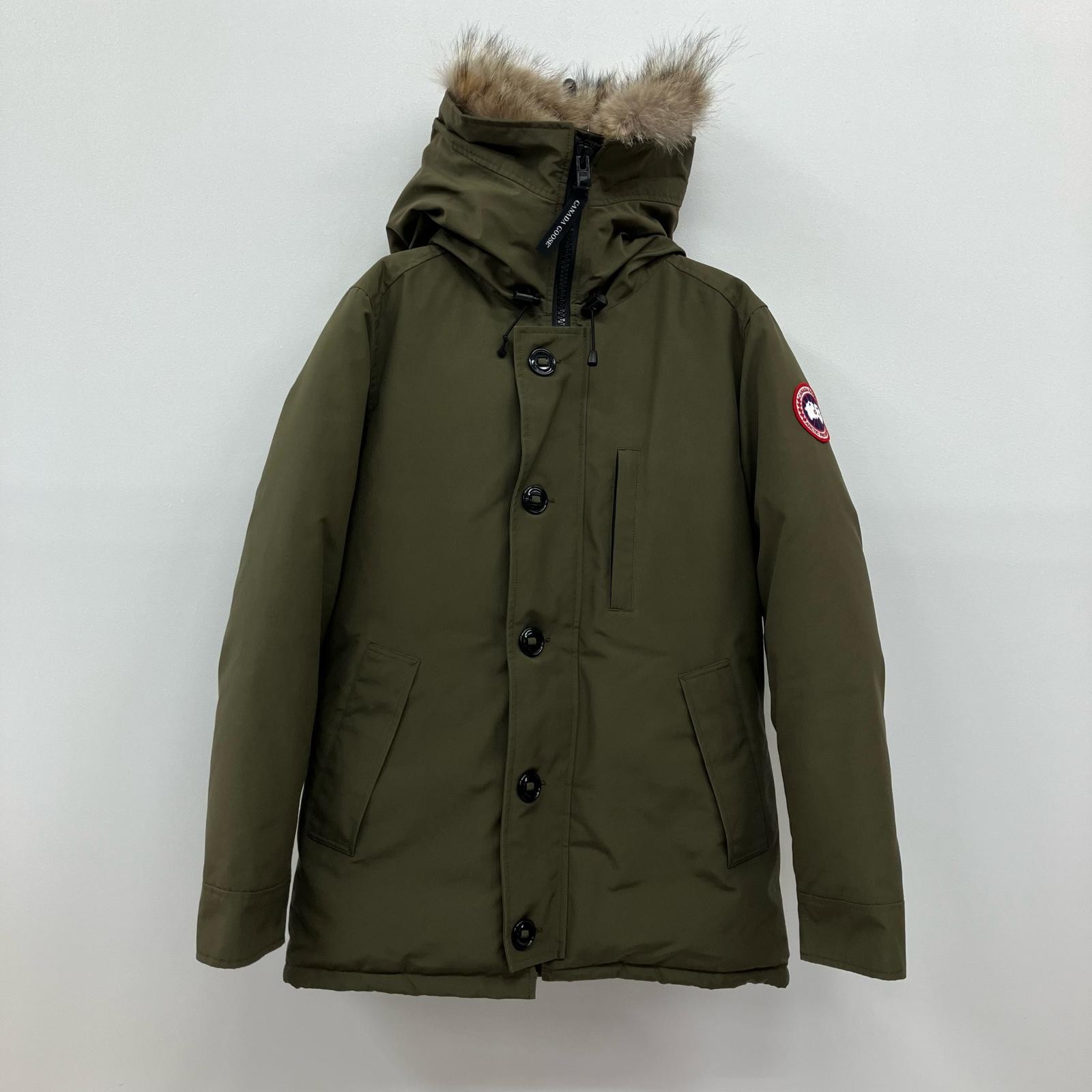 CANADA GOOSE Chateau Hoodie Fusion Fit Heritage Down Jacket 3426MA Khaki Size: M