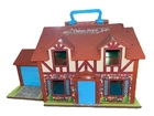 Vintage 1980 Fisher Price Little People Play Family Tudor House Nostalgia Toy