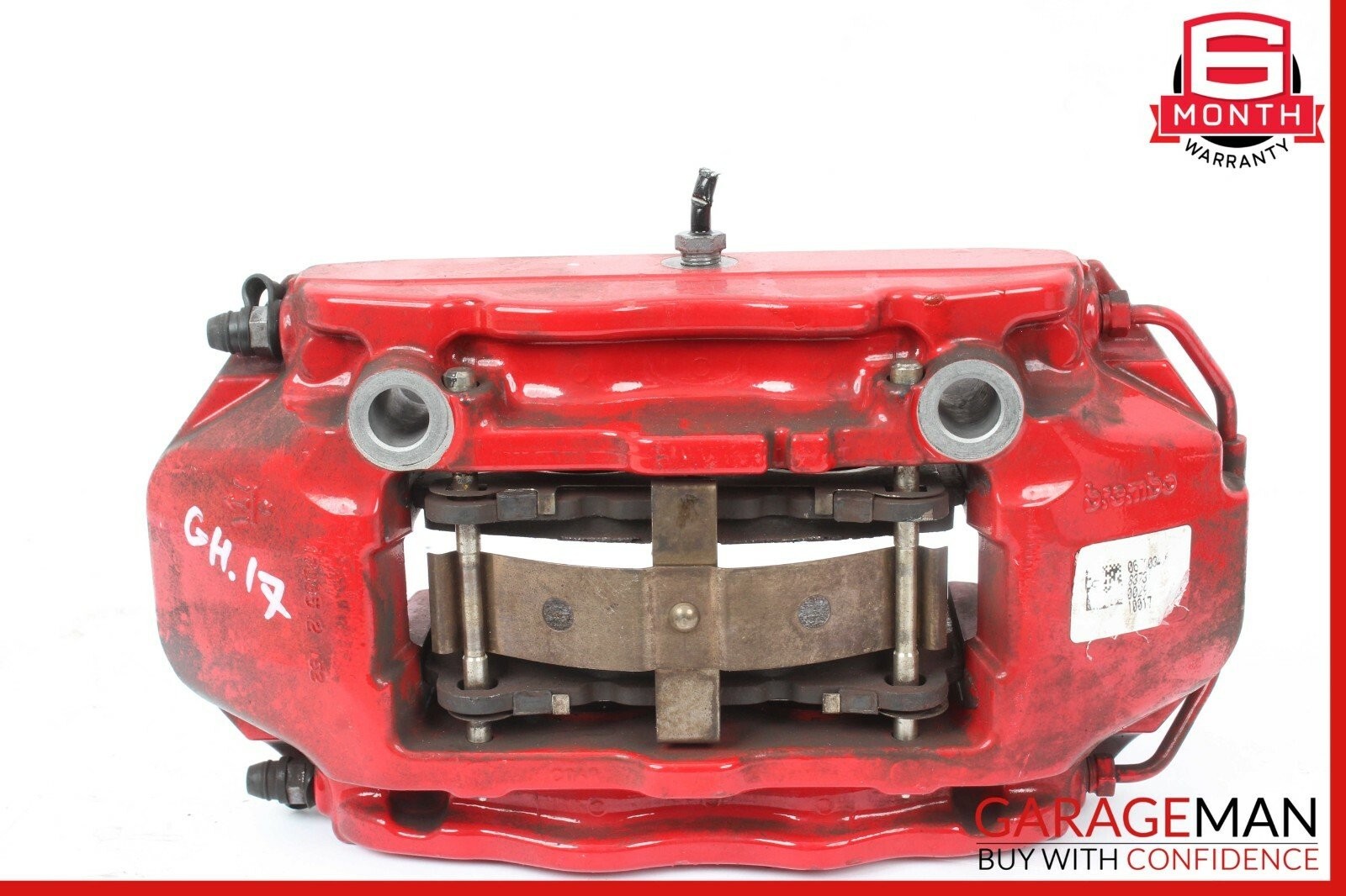 14-17 Maserati Ghibli Front Right & Left Brembo Brake Calipers Set of 2 Pc Red