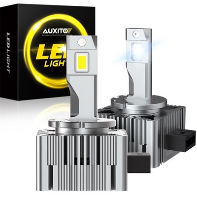 2X AUXITO 200W 40000LM D1S D1R LED HEADLIGHT BULBS WHITE REPLACE XENON HID LAMPS