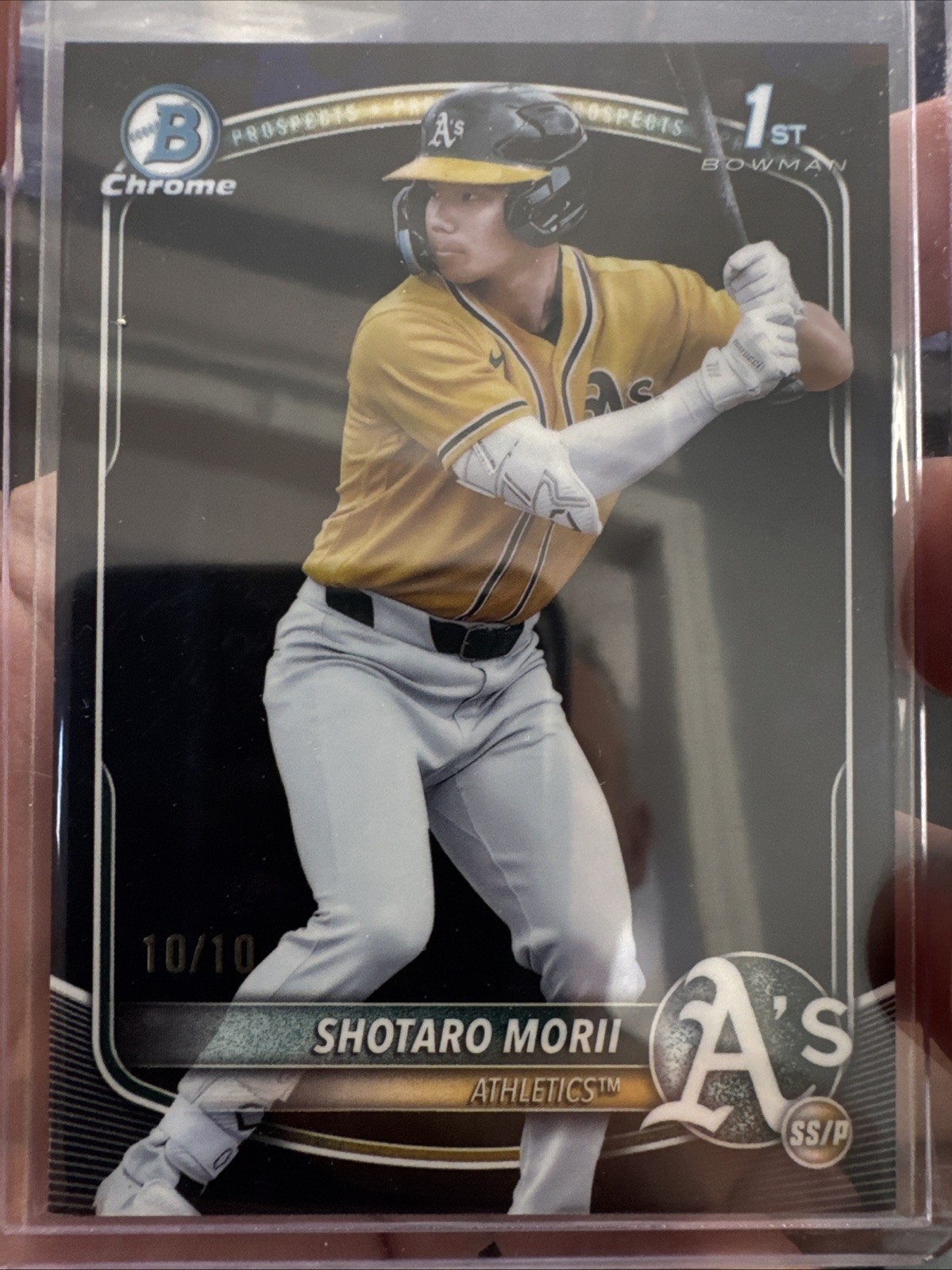 2025 Bowman Chrome Sapphire Shotaro Morii #BCP-170 1st S/E Black 10/10 Bookend
