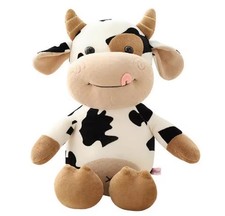 Cute Cow Plush Toy   Soft Stuffed Animal  Kawaii Cow Plush Doll