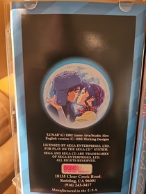 Sega Cd Lunar Silver Star & External Blue. Case Manual & Game.  GREAT Condition!