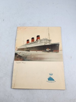 Cunard White Star Line RMS Queen Mary Cruise Ship Nov 27 1936 Lunch Menu Food