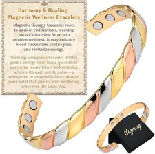 Copper Bracelets for Women Pure Copper Bracelet Cuff Bangle Strength Magnet Adju