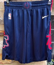 Nike Philadelphia 76ers NBA Dri-FIT Basketball Shorts Blue/Red Sz 34 NEVER WORN