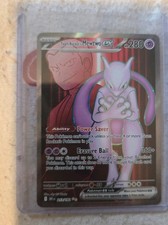 Pokémon TCG Team Rocket's Mewtwo Ex Full Art 213/182 Destined Rivals 