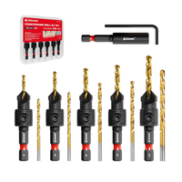 Ezarc Senkbohrer Set 12 StüCk 60Mm Titan HSS Magnet VerläNgerungsschlüSsel