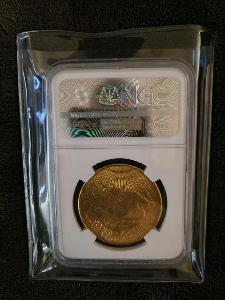 1915 S $20 MS 65 Saint Gaudens NGC Certified - Image 2 of 2