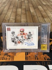 Patrick Mahomes 2019 Panini Impeccable Canvas Creations Gold Auto White Box 1/1 
