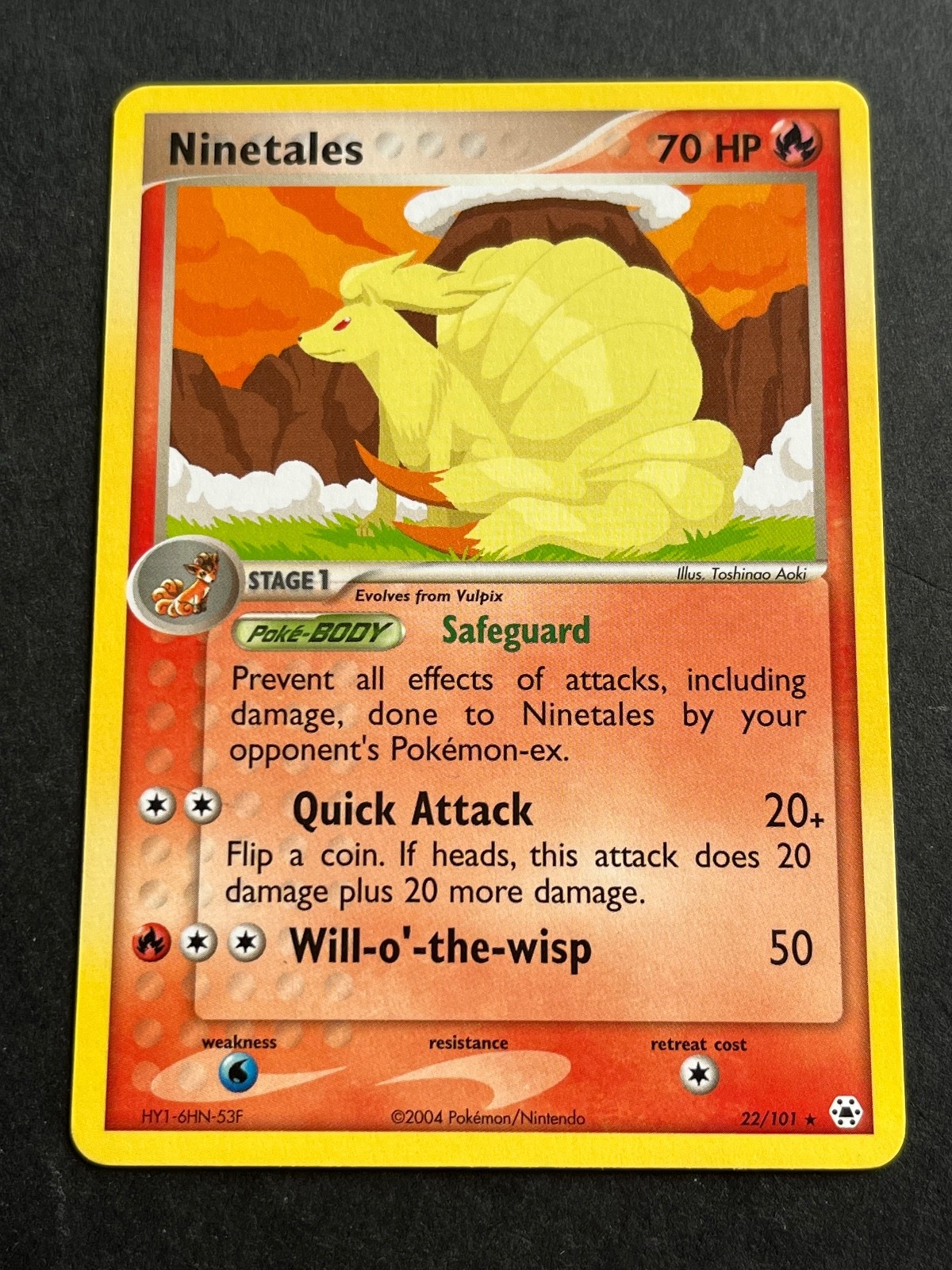 Ninetales Rare EX Hidden Legends 22/101 NM