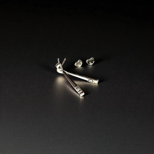 Timeless 9k White Gold Diamond Drop Earrings - Picture 2 of 6