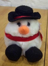 Puffkins FLURRY THE SNOWMAN 4" Plush Stuffed Animal NEW