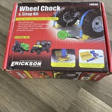 Erickson Manufacturing ATV Wheel Chock & Tie-Down Strap Kit, 1500lb Max /Am