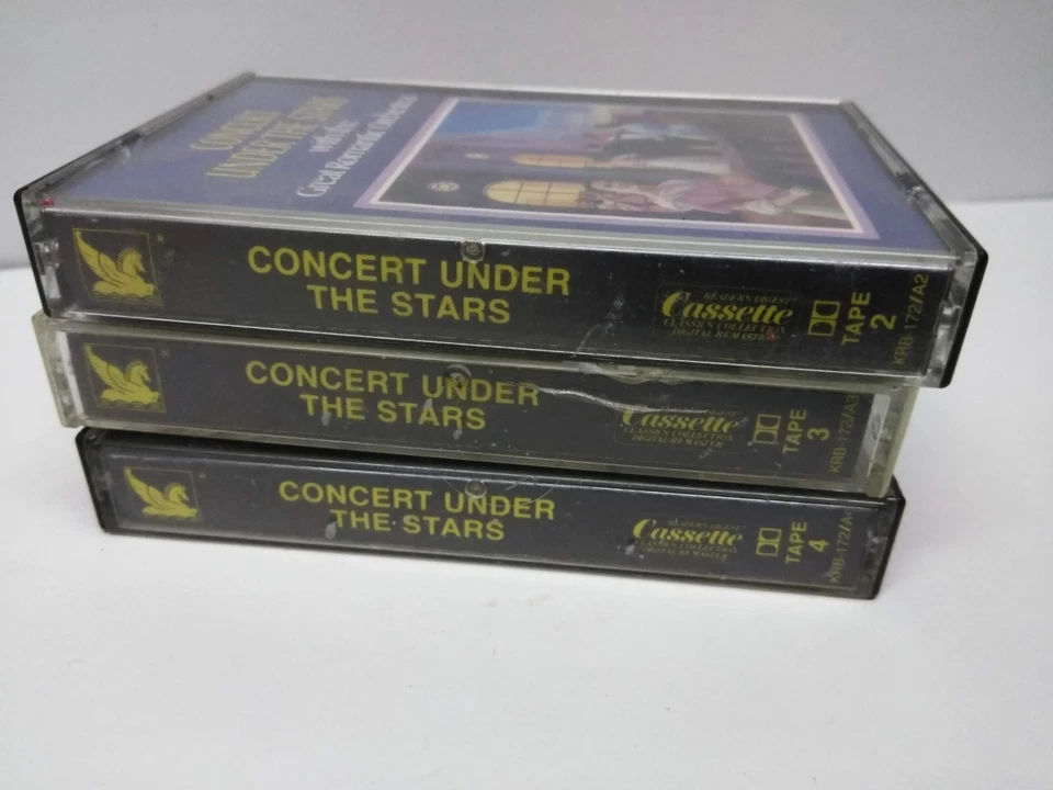 NEW SEALED VTG Concert Under The Stars Cassette 3 Tape Set W/ Storage Holder - Image 2 of 4
