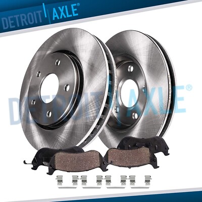 Front Disc Brake Rotors + Ceramic Brake Pads for 2013 2014 2015-2017 Mazda CX-5