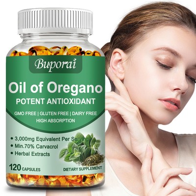 Oil of Oregano - for Gut Heart Immune Support - Non-GMO, Rich in Carvacrol