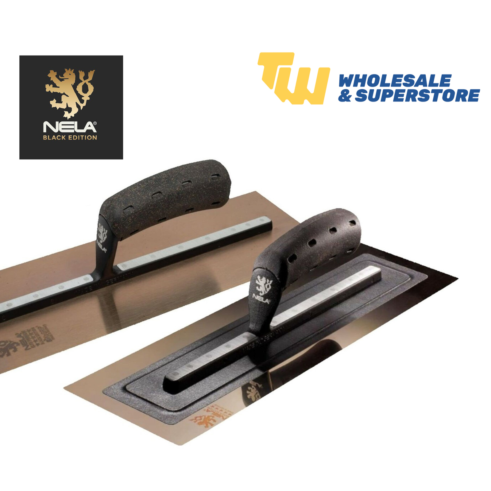 Nela Black Edition Trowel Finishing Plastering Elite Twin Pack Plaster