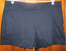 Chaps Women's Dress Shorts Size 16P NWT Navy