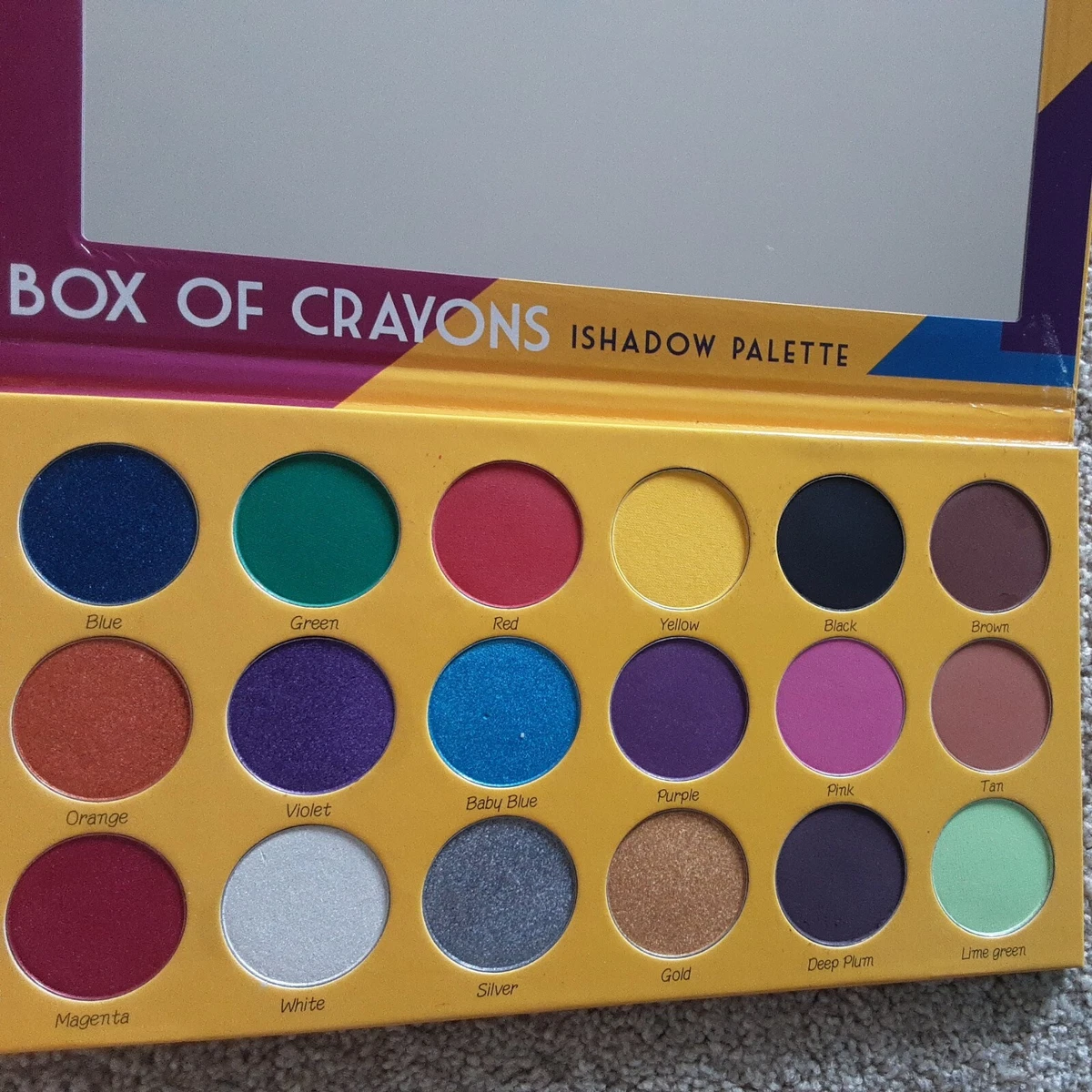 Box Of iShadow Palette By The Crayon Case NEW 18 Shadows, |