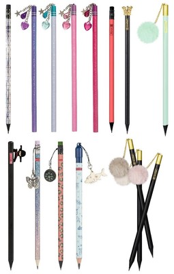 Brunnen Bleistift z.B.102905632 Magic Rainbow, Ninja Power,Neon rot,Krone,Glitze