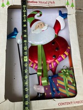   Christmas Sale  Metal Santa Clause Yard Decor Still In Original Box