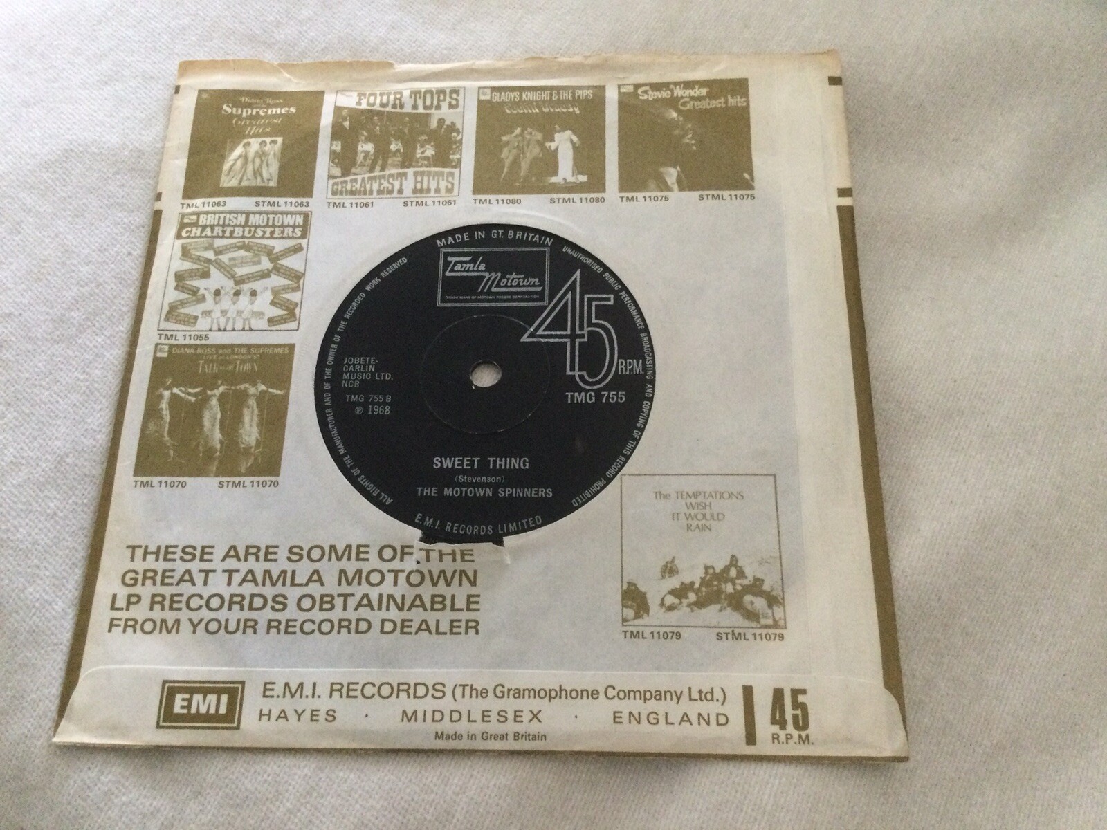 THE MOTOWN SPINNERS IT’S A SHAME / SWEET THING 1970 MOTOWN 45 VG+ eBay