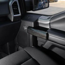 17-22 F250 F350 Black Wood Grain Interior Molded Door Handle Bezel Trim Cover 17-22 F250 F350 Black Wood Grain Interior Molded Door Handle Bezel Trim Cover