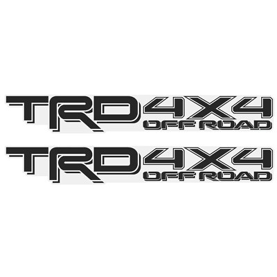 TRD 4x4 Off Road Decal Toyota Tacoma Matte Black Replacement 2005-2023 Set 2