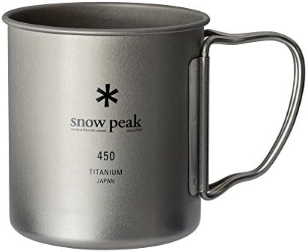 Snow Peak Tazza in titanio a parete singola 450, MG-143, grigio