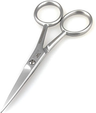 Henbor Italy Professional Mustache  Beard Scissors Surgical Stainless Steel Pro