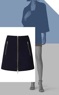 Women s KF/KaufmanFranco Collective Exposed Zipper Mini Skirt Size 4
