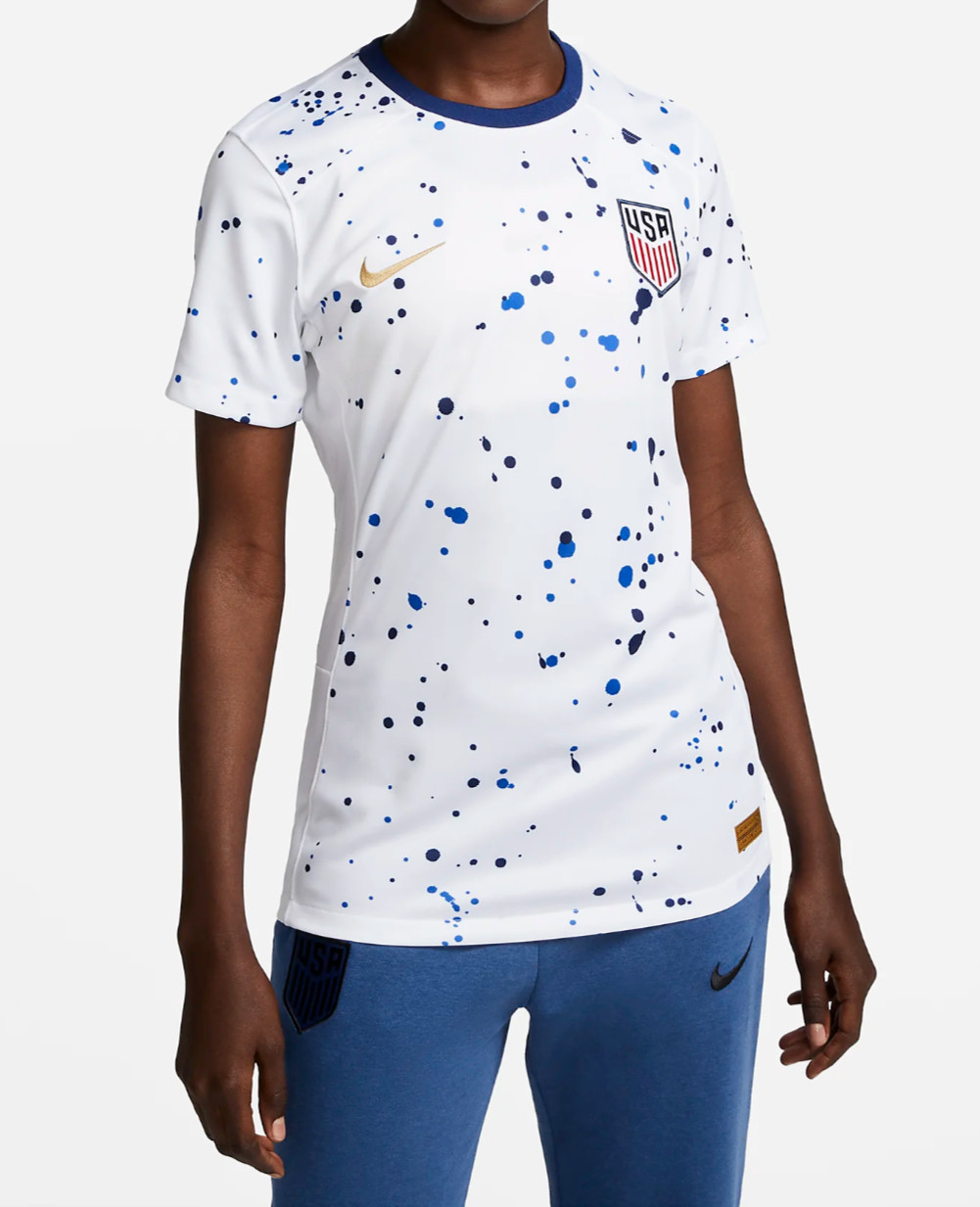 Nike Women's White/Multi USMNT 2023 Stadium Home Soccer Jersey (DR5578-101) XXL