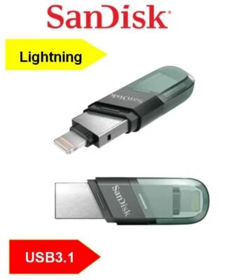 Sandisk iXpand Flip 32Go 64Go 128Go Lecteurs flash USB 3.1 iPhone iPad Stick FR