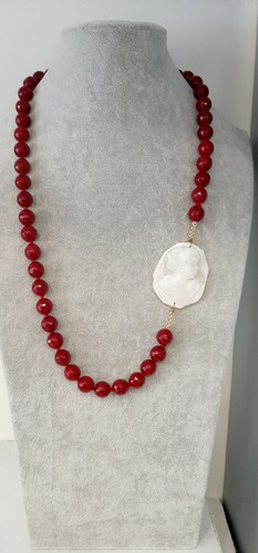 Collana lunga con Cammeo originale pietra dura - Foto 2 di 4
