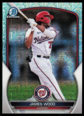 2023 Mojo Refractor James Wood Washington Nationals #BCP-129