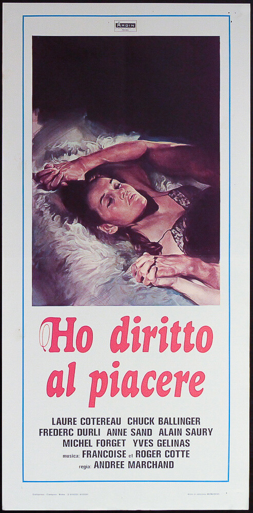 Locandina originale film HO DIRITTO AL PIACERE (1978) - Regia di Claude Pierson, Elisabeth Leclair