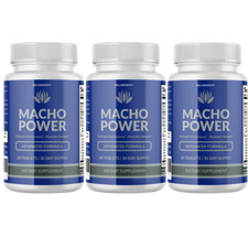 Macho Power Male, Macho Power Tablets for Energy and Vitality - 3 Bottles