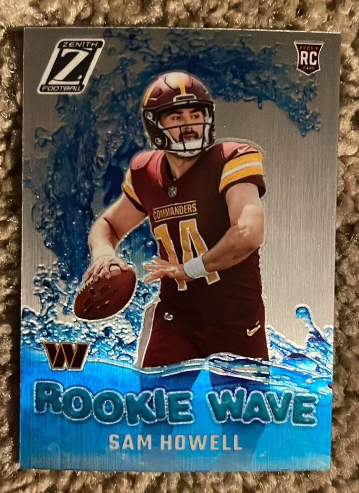 SAM HOWELL RC 2022 Panini Zenith SILVER Prizm Rookie Wave COMMANDERS 🔥🏈