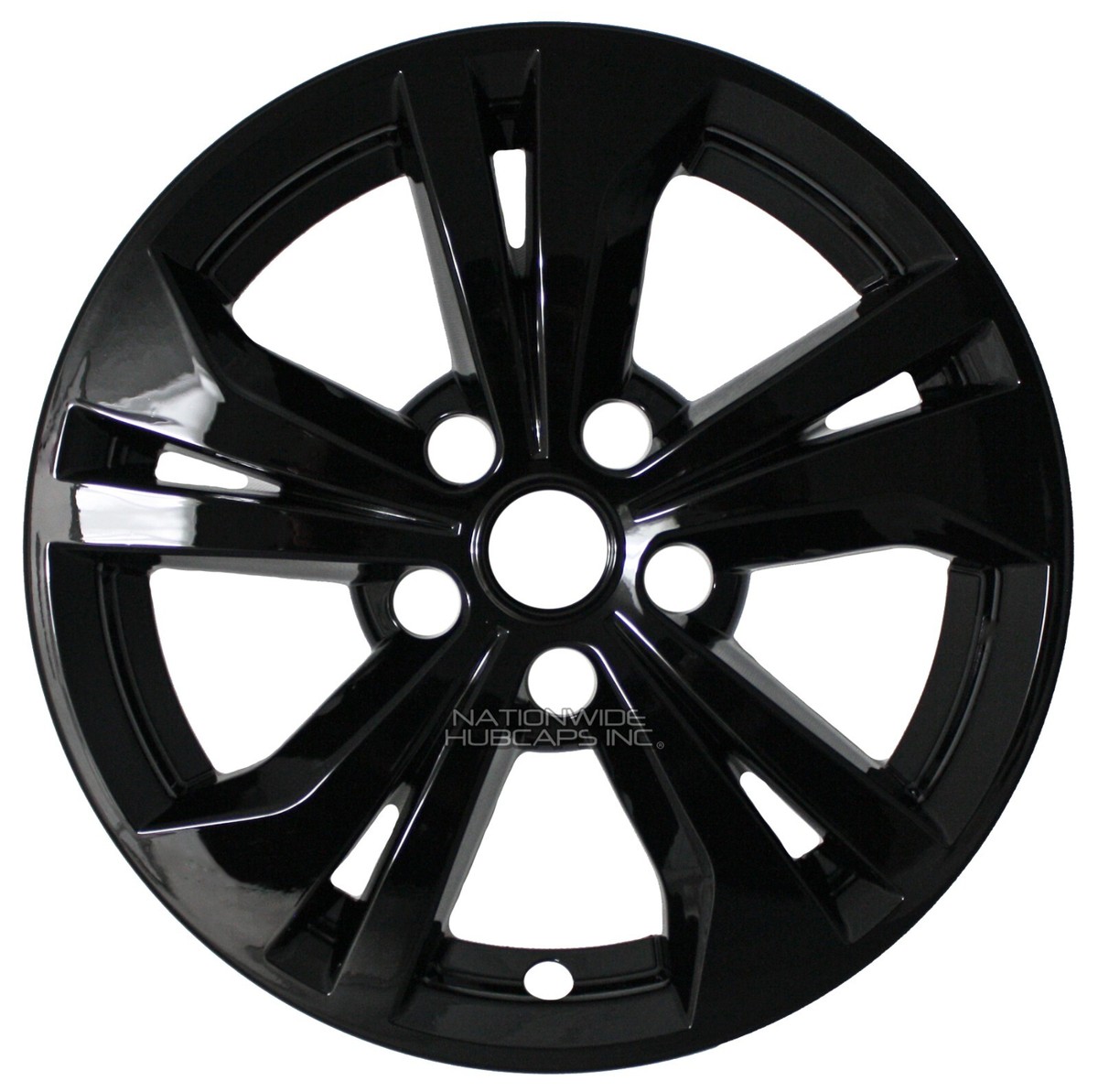 Set Of 4 Black Wheel Skins Hub Caps – Fits Nissan Sentra SV 2016-2019 16" Alloy Rims