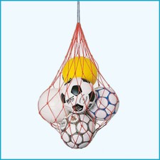 6 er Ballnetz Balltragenetz Fußball Handball Volleyball Ball Netz, Orange