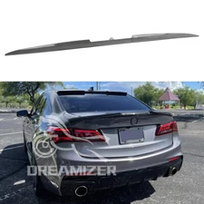 For Acura ILX TSX TLX RLX Carbon Rear Roof Trunk Spoiler Lip Tail Wing Ducktail